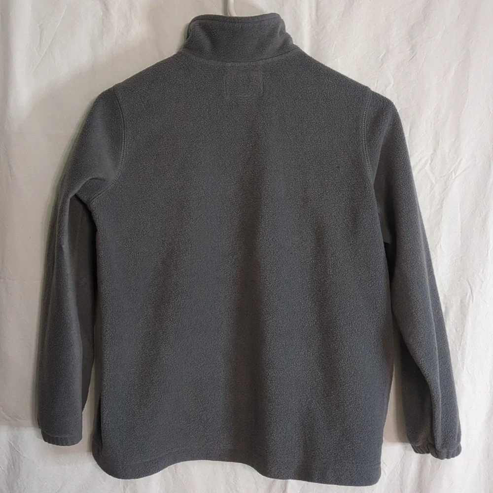 Place | Grey Front Zipper Fleece Jacket | L (10-12)